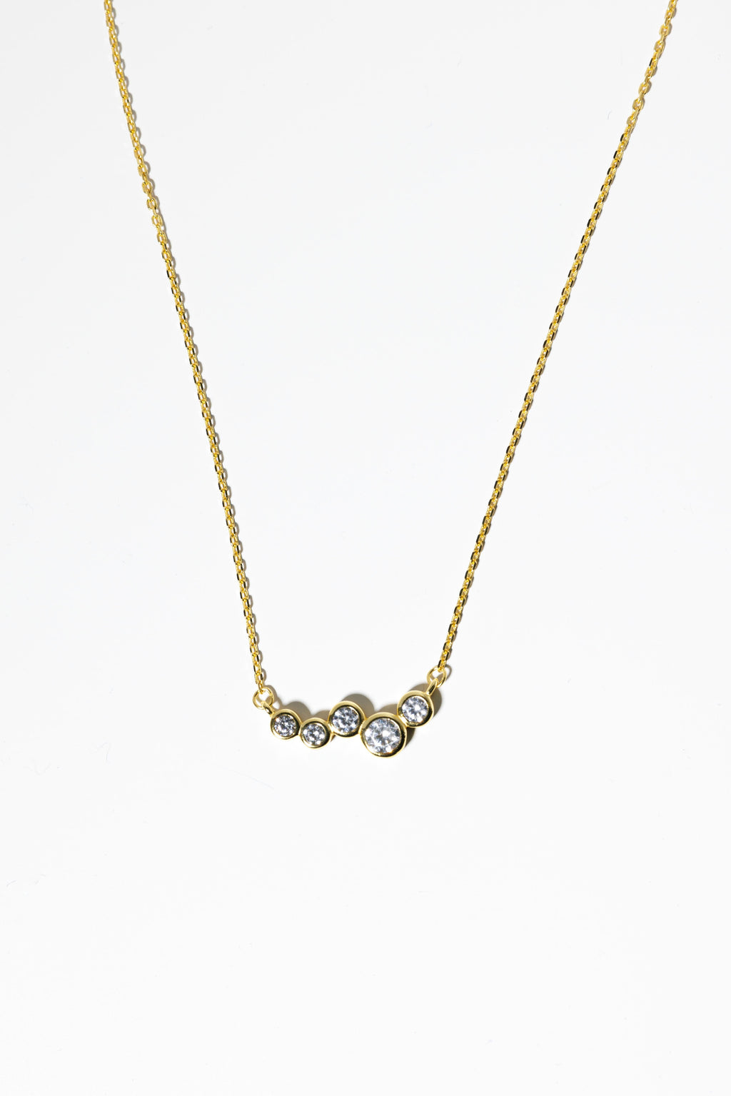 LINK CRYSTAL NECKLACE - GOLD Jewellery & Accessories Coco Jewellery 