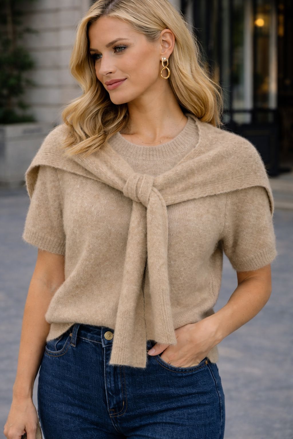 THE HALCYON KNIT & WRAP SET Knitwear Gigi Lu 